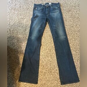 AG Adriano Goldschmied Dark Blue Flare Jeans